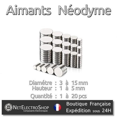 Aimants néodyme rond disque - aimants,