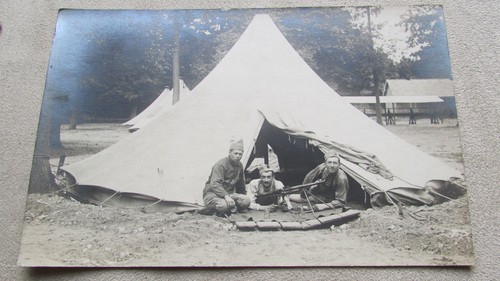 Cpa militaria campement - militaria.,