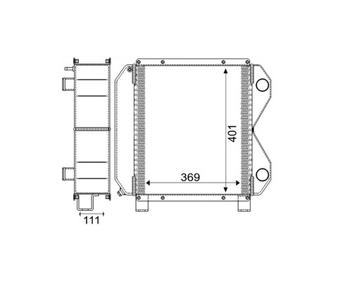 Radiateur moteur pour goldoni - pour,