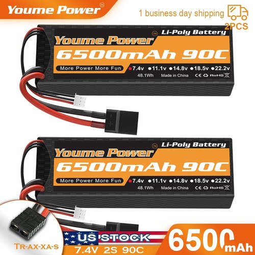 2pcs 6500mah traxxas - 7.4v,
