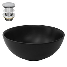 Lavabo céramique noir avec
