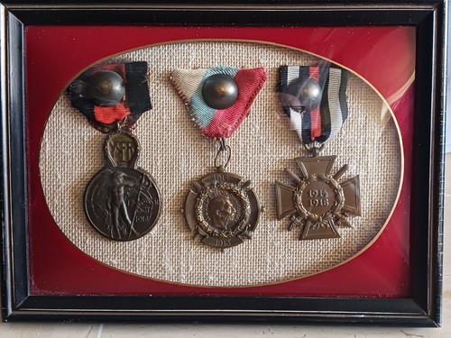 Ww1 cadre médailles - de,