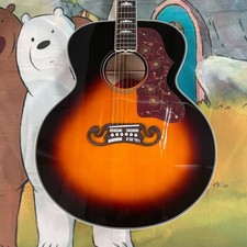 New Acoustic Electric Guitar Solid Spruce Top Maple S/B Bone Nut/Saddle SJ200