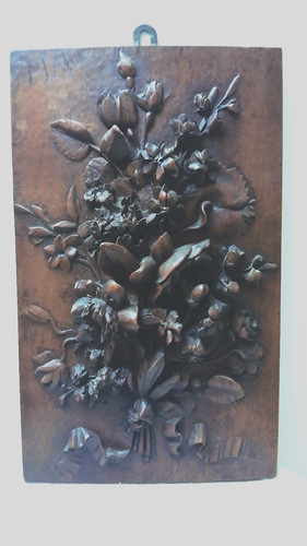 Panneau bois sculpté - bois,