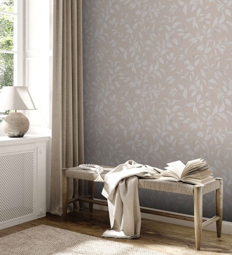Papier peint floral - peint, À