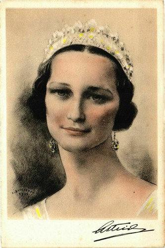 Cpa astrid reine des - astrid,,
