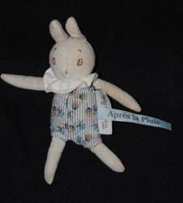 Peluche doudou lapin MOULIN ROTY Après la Pluie PM 12/15 cm TTBE