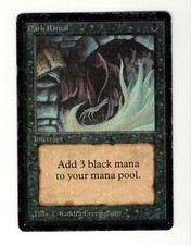 Dark Ritual - Limited Edition Beta  MTG Magic English A