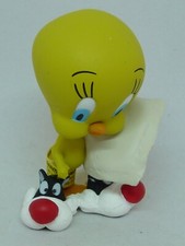 ANCIENNE FIGURINE PVC PLASTOY TITI EN PANTOUFLES GROS MINET