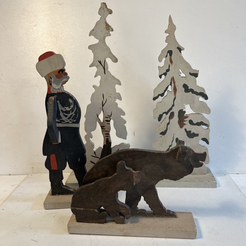 Figurines bois caran ache - caran, d’ache