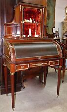 Rare Antique French Napoleon III Bureau Plat Rolltop Desk Display Circa 1860  