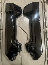 Honda XRV750 Africa Twin RD07 Genuine Both Sides Fork Covers Used Black Color.