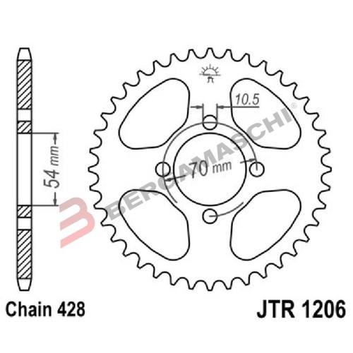 Couronne transmission moto - couronne,