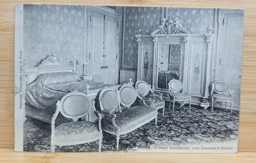 Vintage paris postcard hotel - vintage,