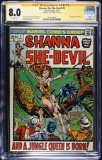 SHANNA THE SHE-DEVIL #1 CGC 8 0 1ST APP  WHITE  SS STERANKO CGC #4573169004