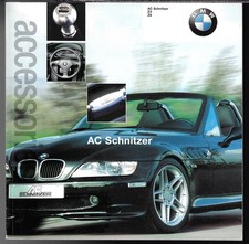 BMW Z3 & Z8 AC Schnitzer Accessories 2002-2003 UK Market Brochure Roadster Coupe
