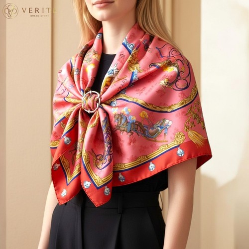 Rare vintage foulard soie - vintage,