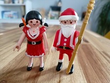 PLAYMOBIL FIFI TOAST Pippi Longstocking Santa Claus Mother Christmas Figures LOT