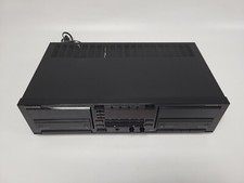 Vintage 1990s Kenwood KX-W8010 Double Cassette Deck Tape Recorder Dubbing