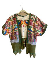 Amazing Art to Wear Vintage Veranda Wear Guatemalan Huipil Cardigan  Boho Rare