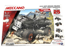 Meccano Motorized, 4X4 Off Road Truck, 16212, Metal Model STEM Educational Play