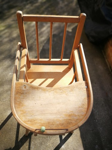 Chaise haute bois vintage - bois,,