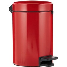 [11 21 40] Brabantia poubelle de salle de bain 3 L Newicon rouge passion