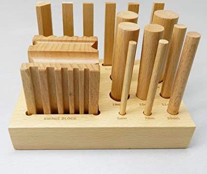 Wooden swage block set wood - wooden,