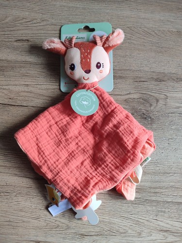 Doudou lange orange - lange, saumon
