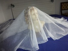 VOILE ANCIEN TULLE COMMUNIANTE