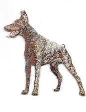 2 3/4" x 3 1/8" Doberman Dog
