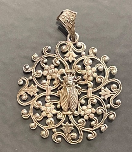 Pendentif abeille argent