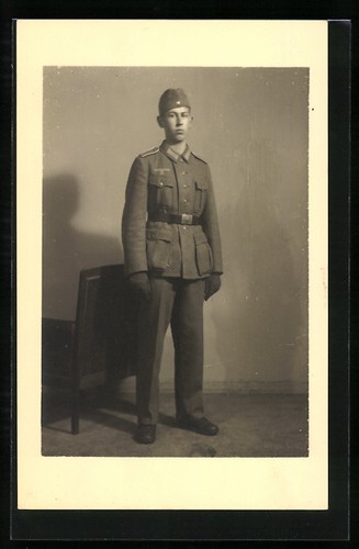 Carte photo soldat - photo, des