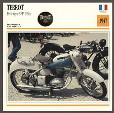 Terrot 1947  Prototype SEP 125cc  Edito Service Atlas Motorcycle Card