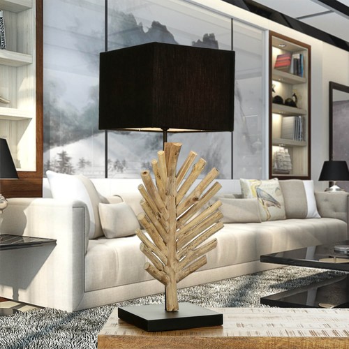 Lampe nuit bois flotté - lampe, en
