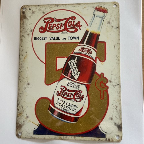 Plaque metal pepsi cola - plaque,