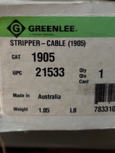 1905 greenlee cable stripper - 1905,