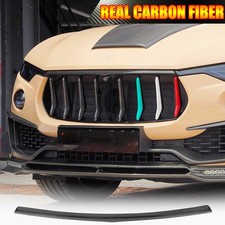 For Maserati Levante 2016-2020 REAL CARBON Front Grill Grille Trim Vent Frame