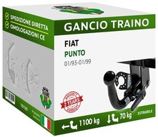 Attelage Démontable Horizontale Fiat PUNTO Hayon 3-5 portes 93-99 13 câblage