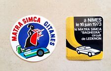 2 MATRA SIMCA CHRYSLER RACING TEAM 24 Hours MANS 1973 Bagheera Stickers