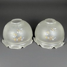 Lot 2 abats-jours globes en
