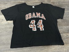 BARACK OBAMA - 44TH PRESIDENT USA Vintage Black Shirt Size 3XL - NEW! America