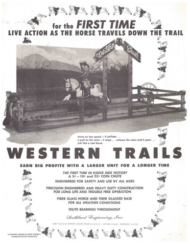 Western trails kiddie ride - trails,