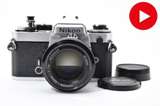BF Sale ! Appareil photo argentique argent Nikon FE objectif Ai Nikkor 50...