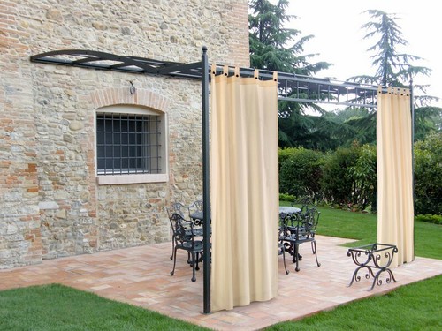 Rideau gazebo avec bretelles - avec,