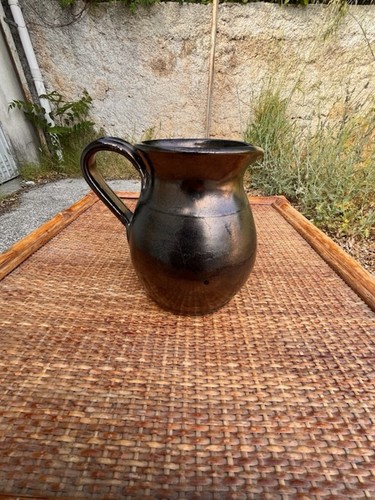 Vase anse irisé noir - vase,