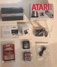 VINTAGE Atari 2600 Junior Console PAL TESTED BUNDLE BOX COMPLETE 3 Games Free