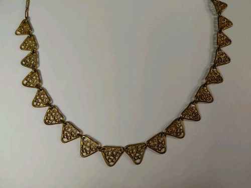 Collier draperie laiton - collier,