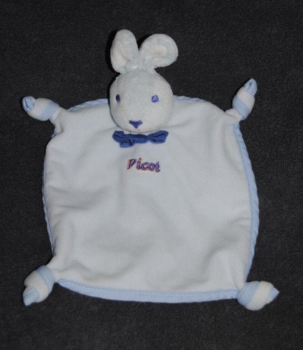 Doudou picot lapin plat - 🍀doudou,