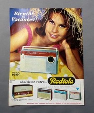 VINTAGE ADVERT CLIPPING 230917 ADVERTISING AD / RADIOLA RADIO TRANSISTOR SOON